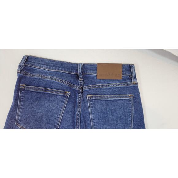 J Crew Mercantile Womens 27WX30L 5 Pocket Straight Leg Dark Wash Jean - Picture 9 of 10